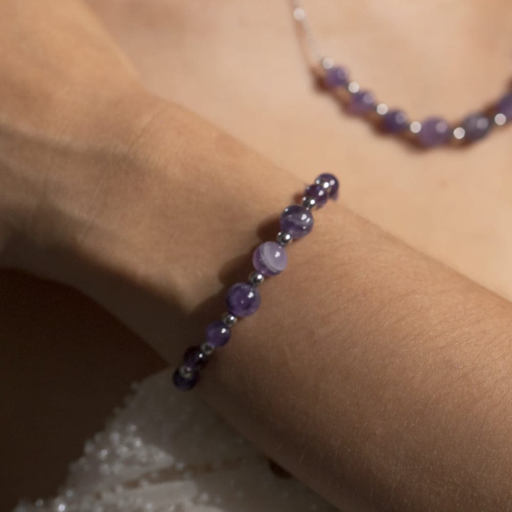 Bracelet Améthyste Hespéris Argent