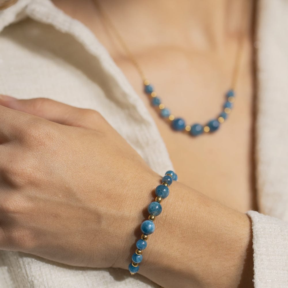 Bracelet Apatite Hespéris Or