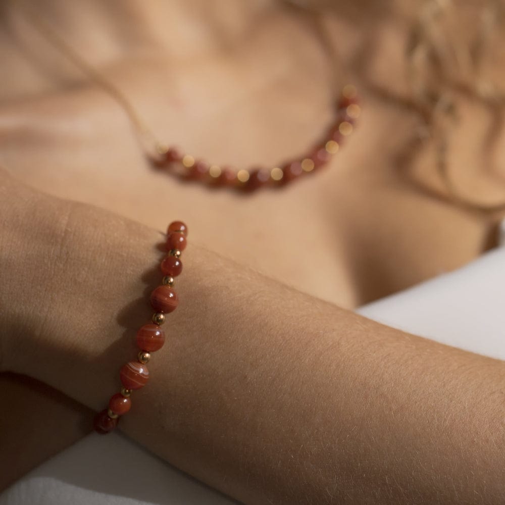 Bracelet Cornaline Hespéris Or