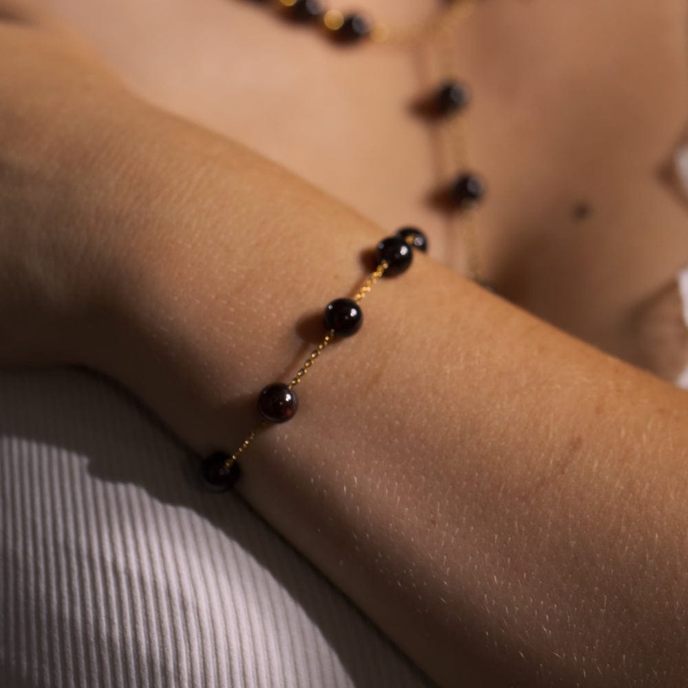 Bracelet Grenat Casssiopée Or
