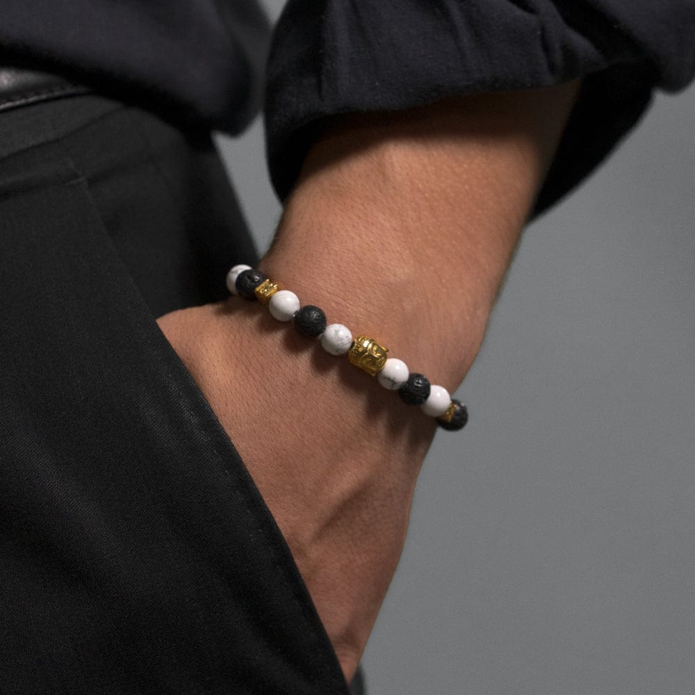 Bracelet Howlite Chandra Or