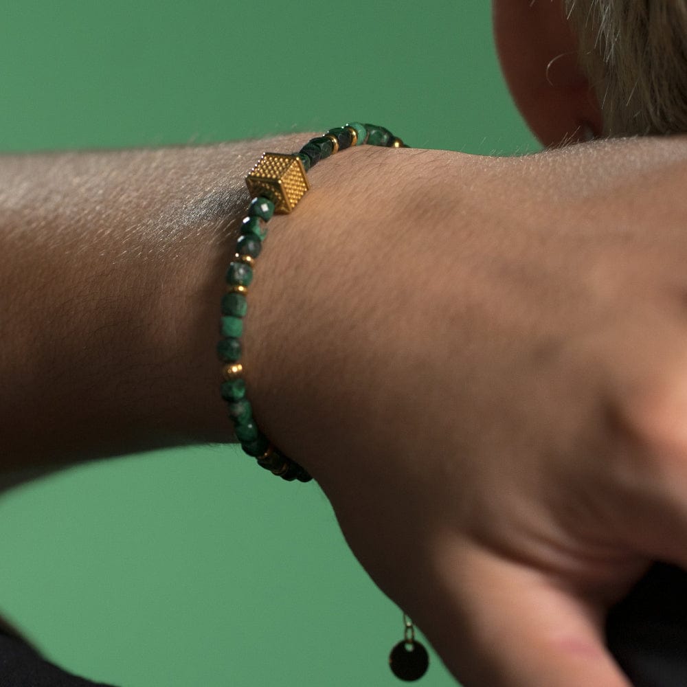 Bracelet Malachite Orion Or 02