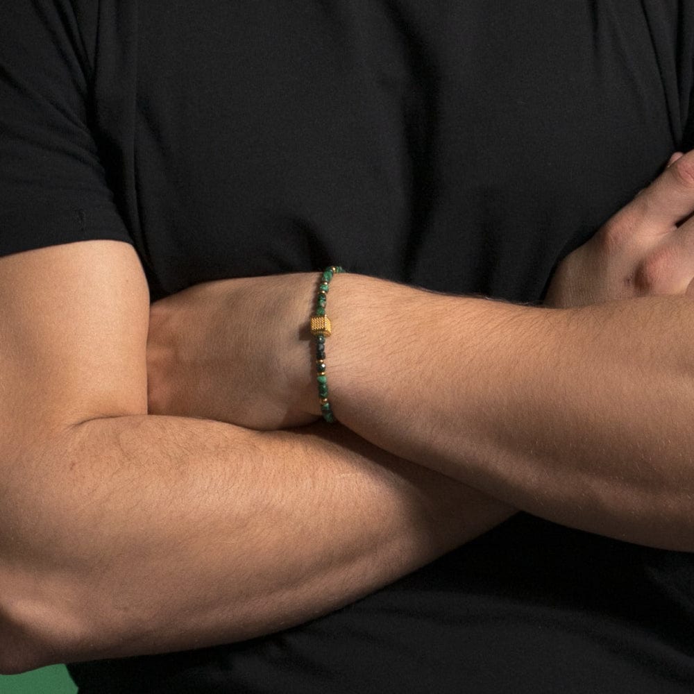 Bracelet Malachite Orion Or