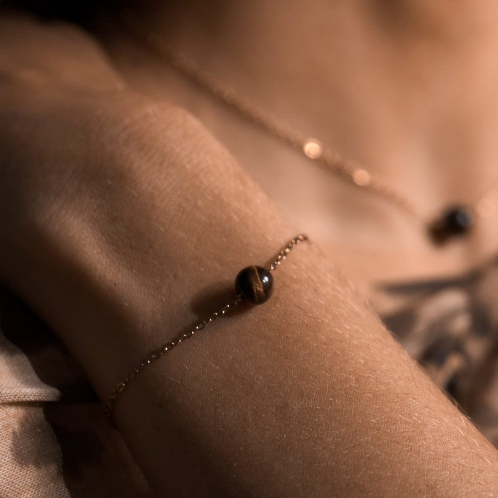 Bracelet Œil de Tigre Tara Or