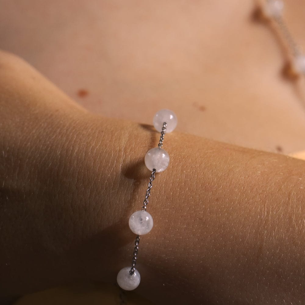 Bracelet Pierre de Lune Cassiopée Argent