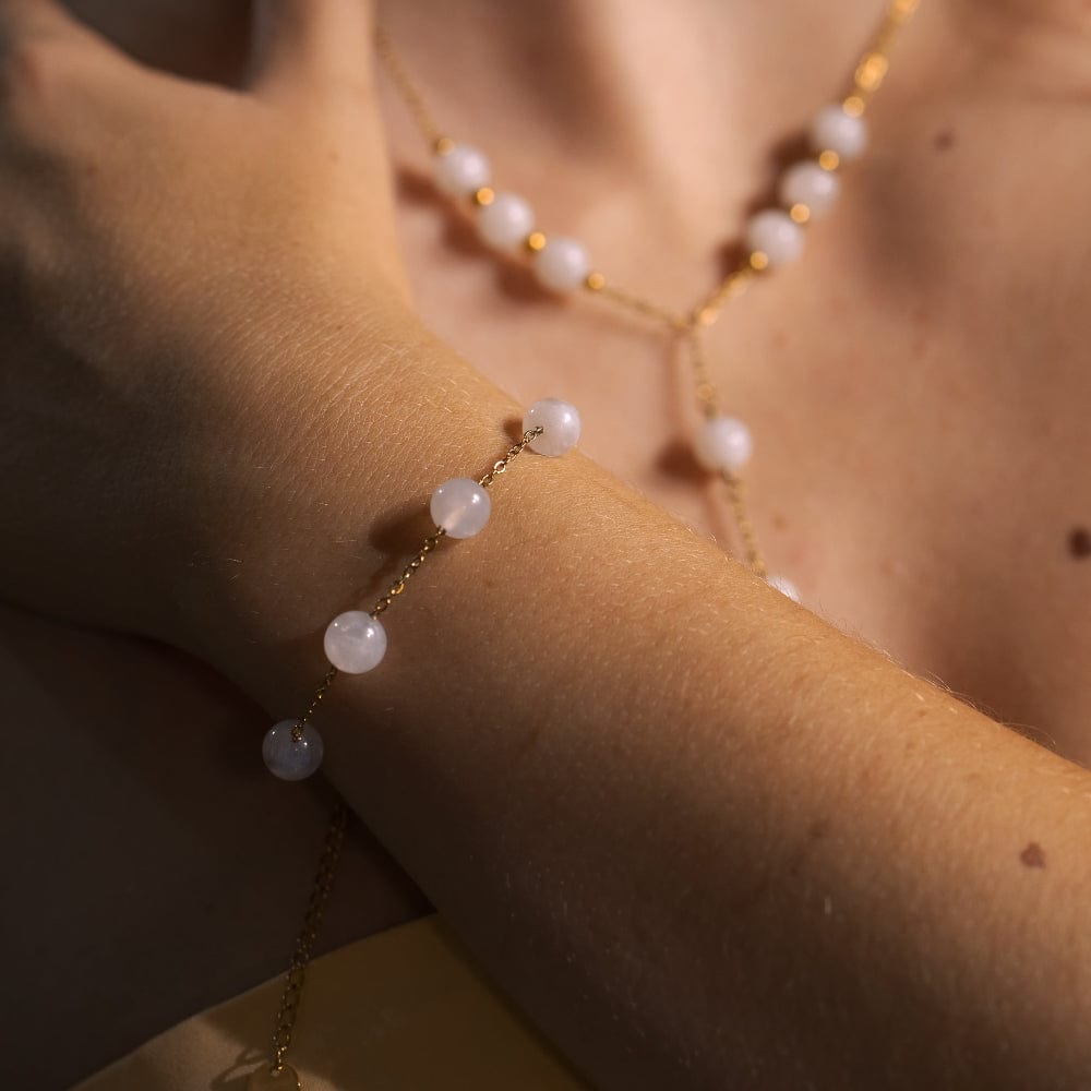 Bracelet Pierre de Lune Cassiopée Or