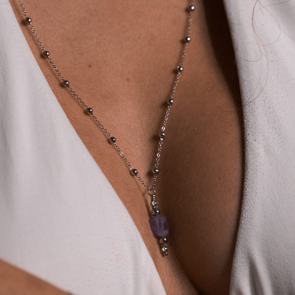 Collier Amethyste Thalassa Argent