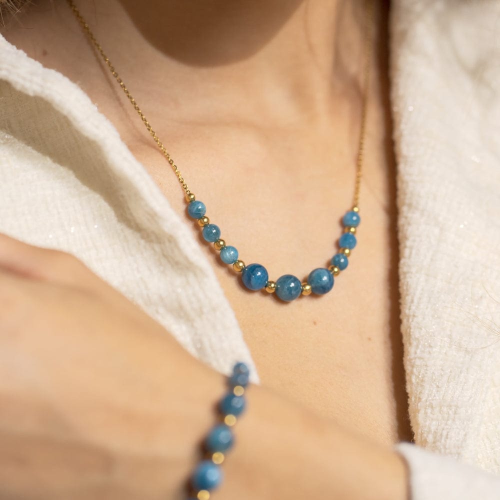Collier Apatite Hespéris Or