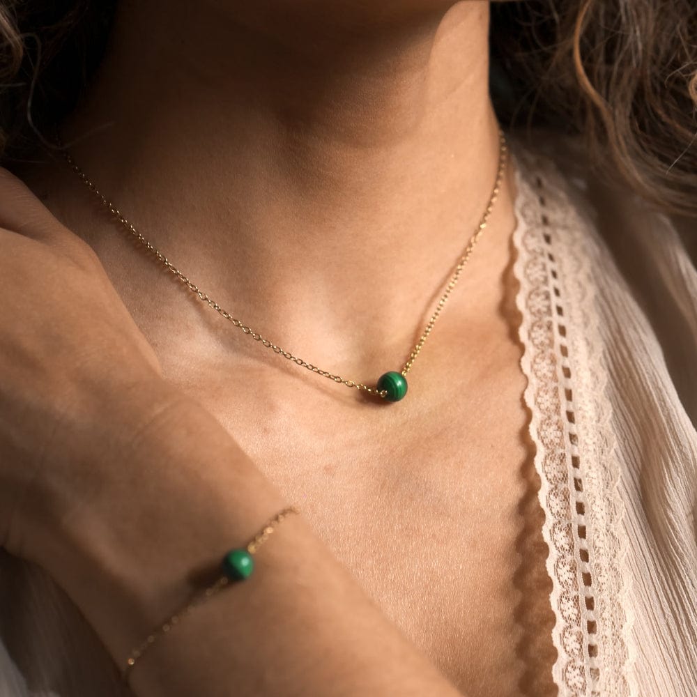 Collier Malachite Tara Or