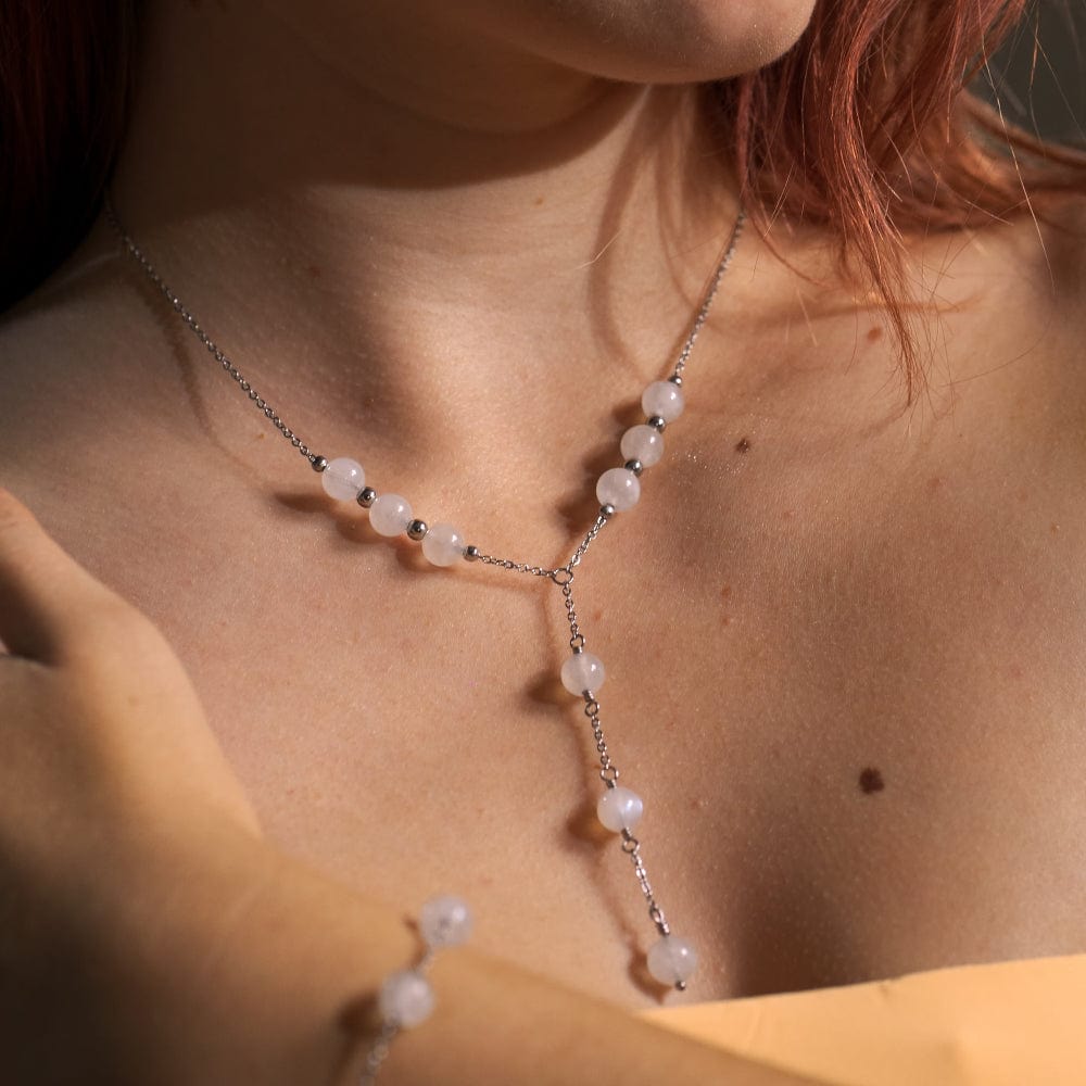 Collier Pierre de Lune Cassiopée Argent
