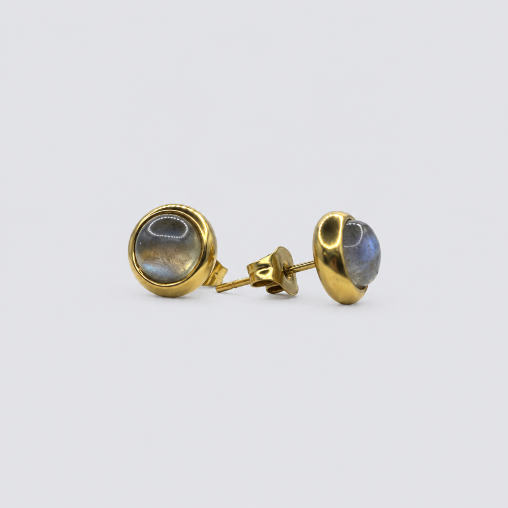 Puce d'Oreille Labradorite - Éris Bordure Dorer