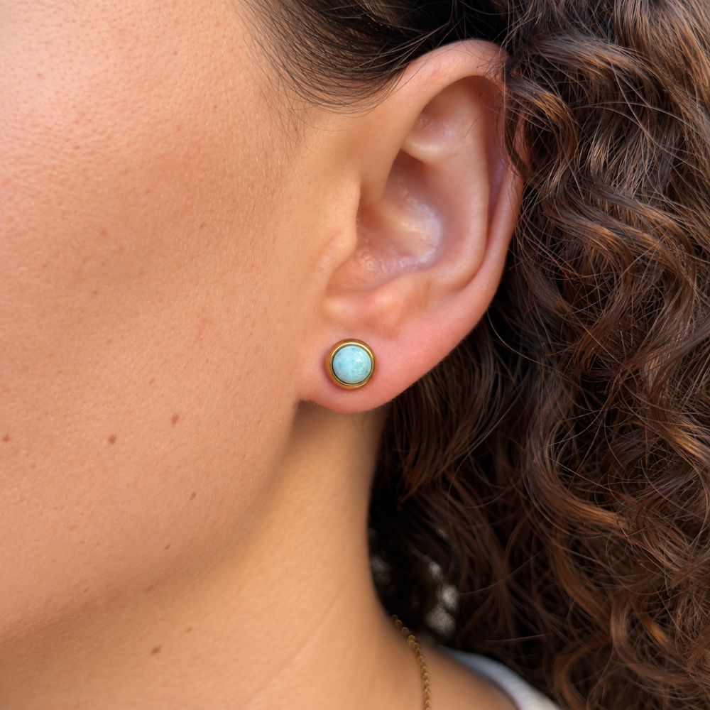 Puce d'Oreille Larimar - Éris Porter Bordure Dorer