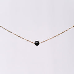 Bracelet Tourmaline Noir Tara - Acier Inoxydable Or