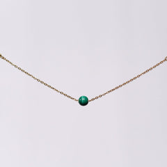Bracelet Malachite Tara - Acier Inoxydable Or