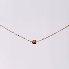 Bracelet Œil de Tigre Tara - Acier Inoxydable Or