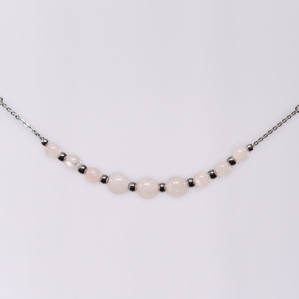 Bracelet Quartz Rose Hespéris - Acier inoxydable Argent