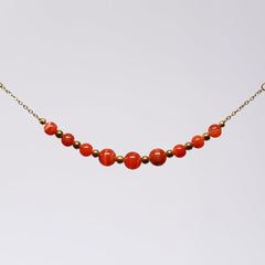 Bracelet Cornaline Hespéris - Acier Inoxydable Or