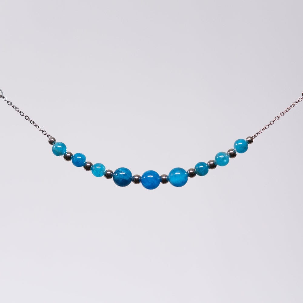 Bracelet Apatite Hespéris - Acier Inoxydable Argent