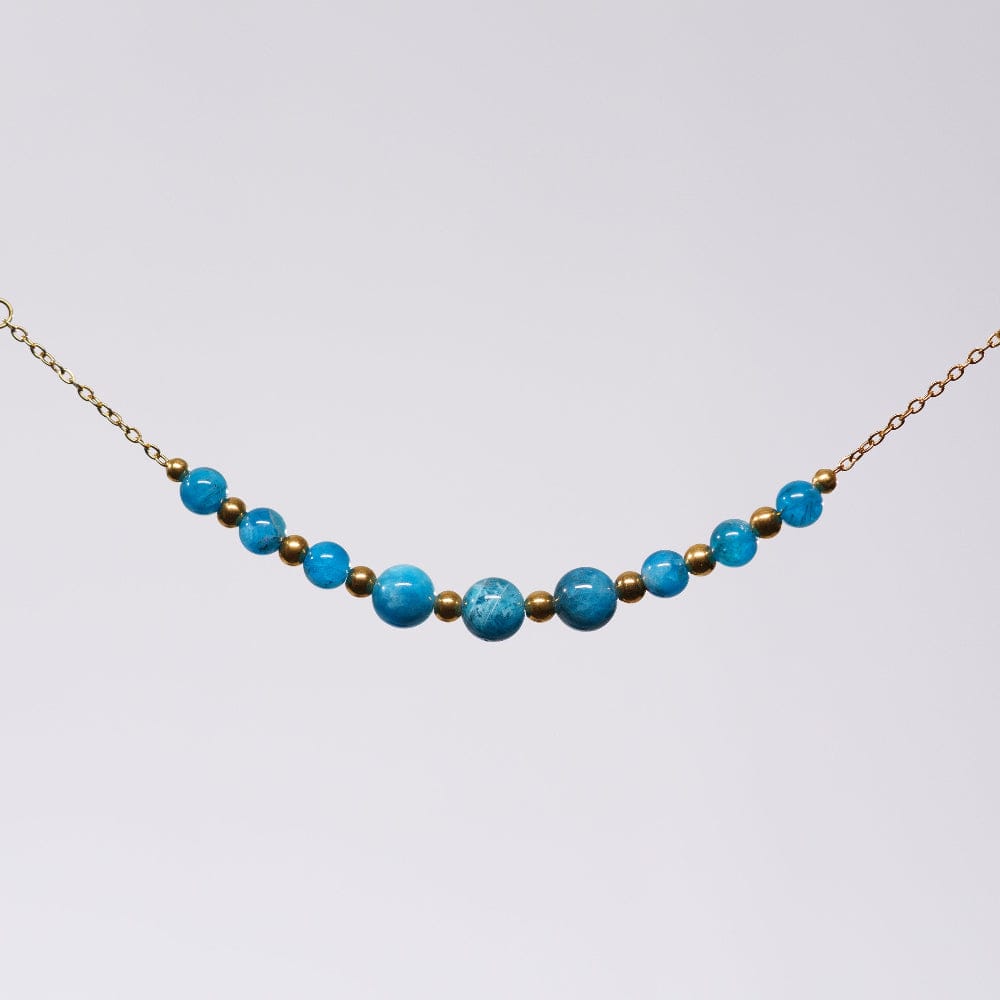 Bracelet Apatite Hespéris - Acier Inoxydable Or