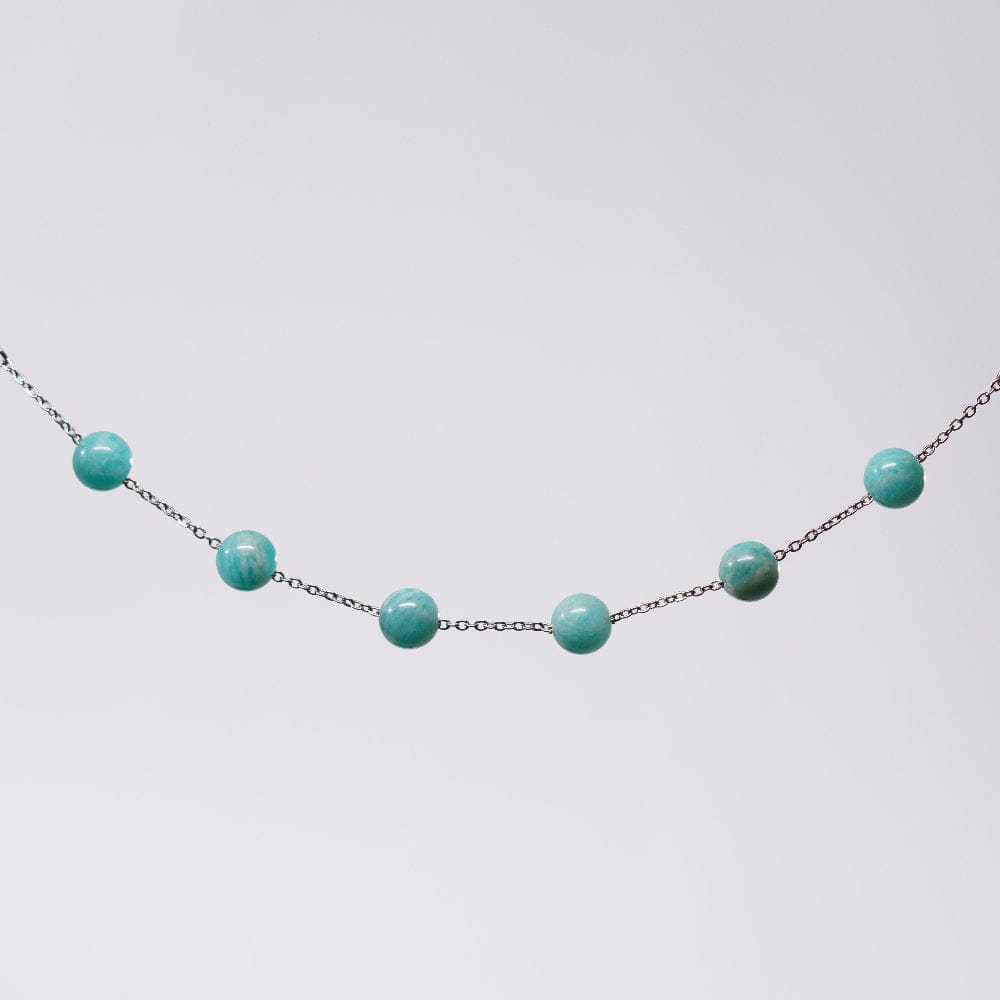 Bracelet Amazonite Casssiopée - Acier Inoxydable Argent