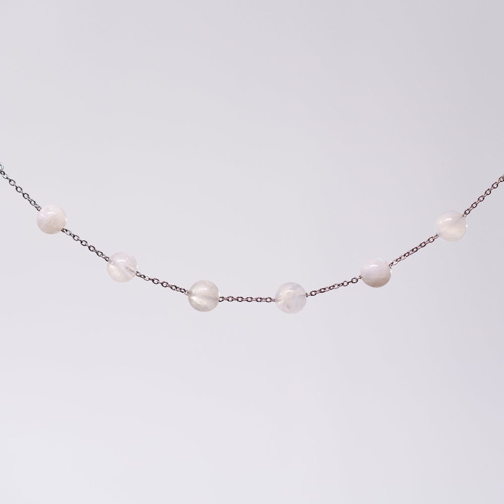 Bracelet Pierre de Lune Cassiopée - Acier Inoxydable Argent