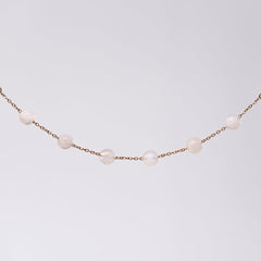 Bracelet Pierre de Lune Cassiopée - Acier Inoxydable Or