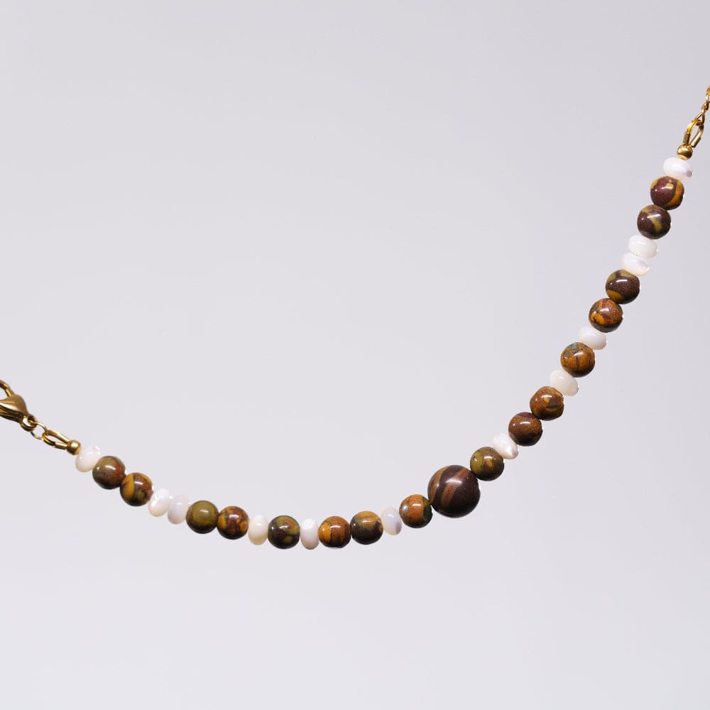 Bracelet Pierre de Nuwa Kymos - Acier Inoxydable Or