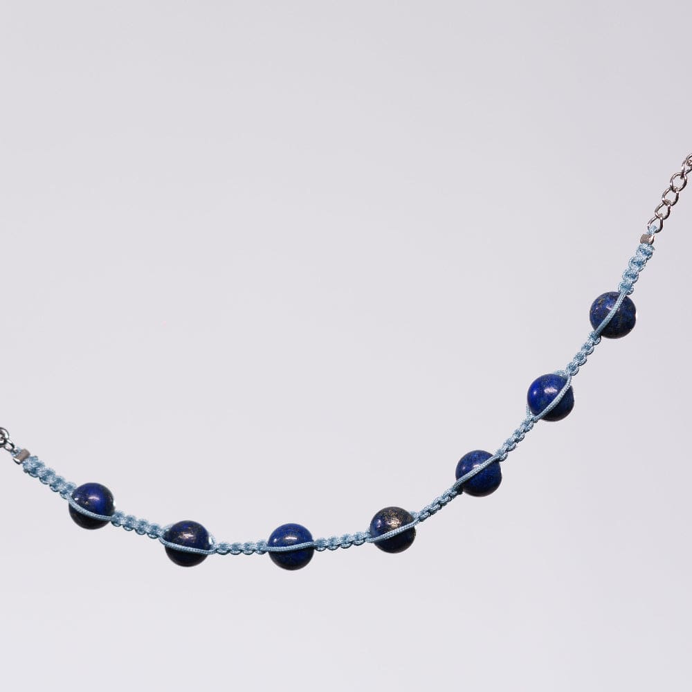 Bracelet Lapis Lazuli Nox - Acier Inoxydable Argent
