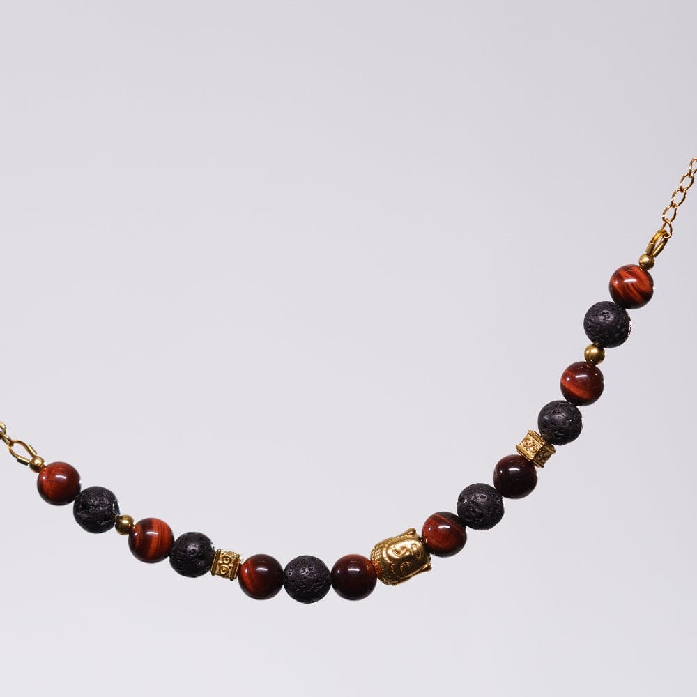 Bracelet Œil de Taureau Chandra - Acier Inoxydable Or