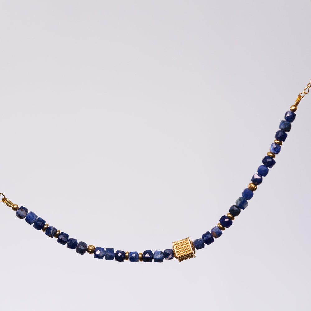 Bracelet Sodalite Orion - Acier Inoxydable Or
