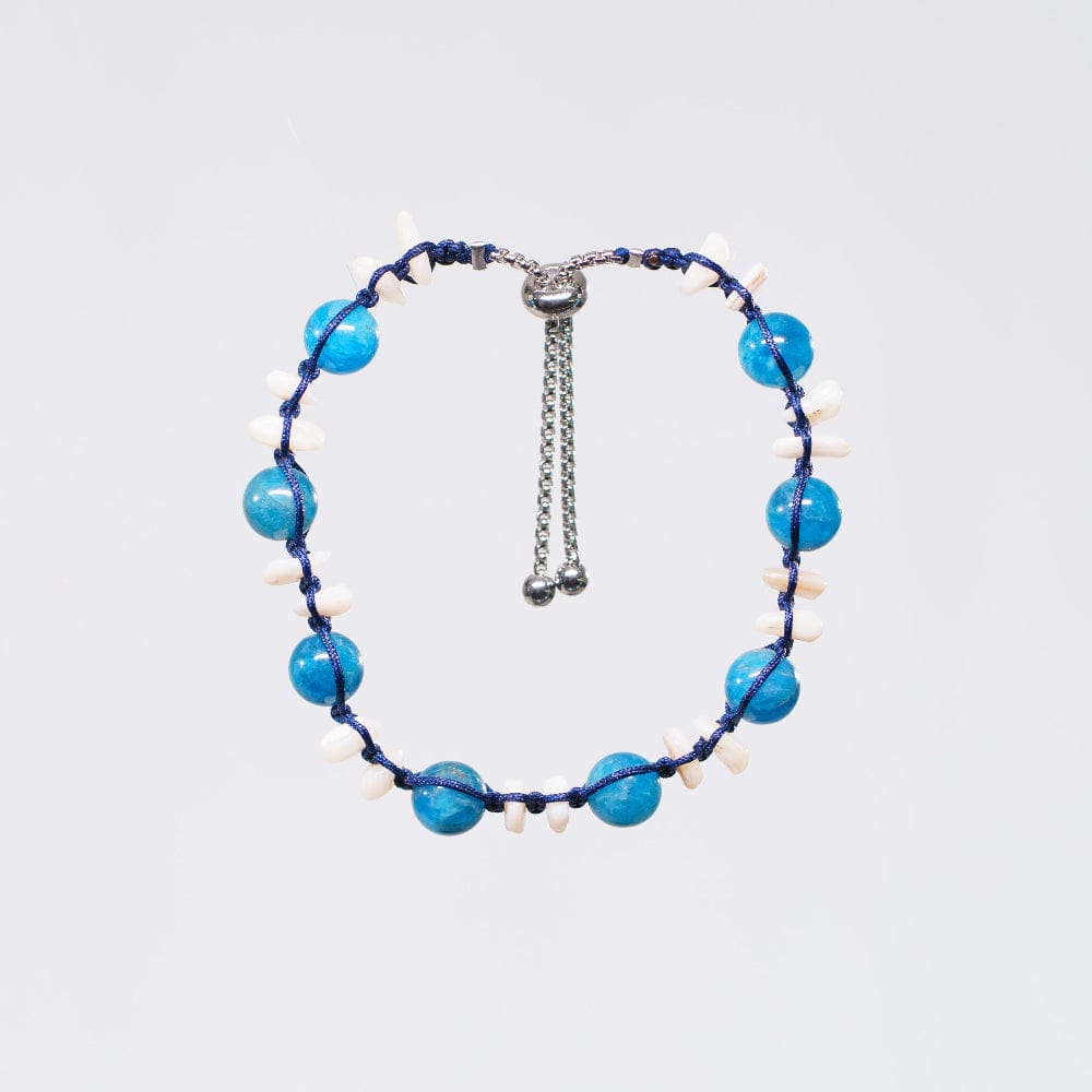 Bracelet Apatite Néréo - Acier Inoxydable Argent