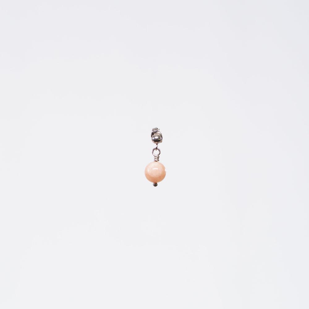 Boucle Oreille Pierre du Soleil Tara - Acier Inoxydable Argent
