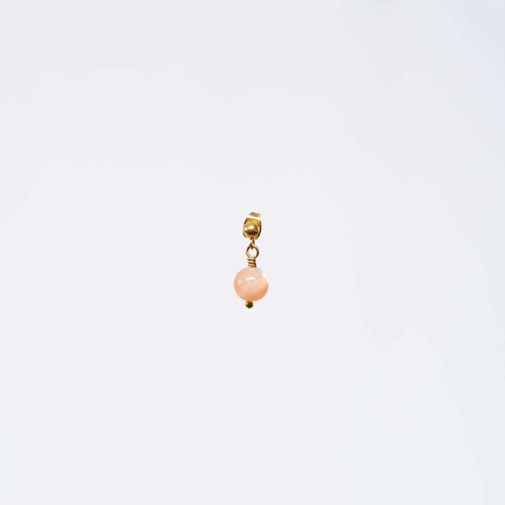 Boucle Oreille Pierre du Soleil Tara - Acier Inoxydable Or