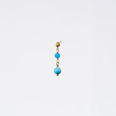Boucle Oreille Apatite Hespéris - Acier Inoxydable Or